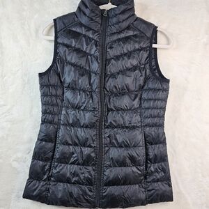 Be By Blanc Noir Black Women’s XS Down Puffer Vest Black Sporty Travel Outdoor